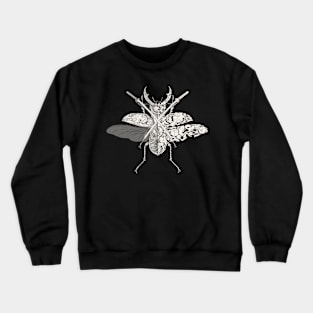 stag beetle samurai Crewneck Sweatshirt